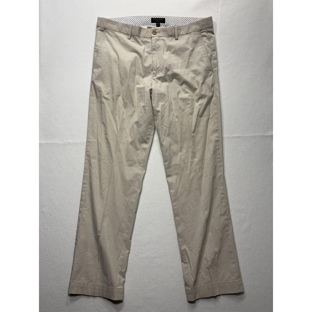 Banana Republic Chino Pants Mens 36x32 Beige Straight Leg Stretch Casual Work